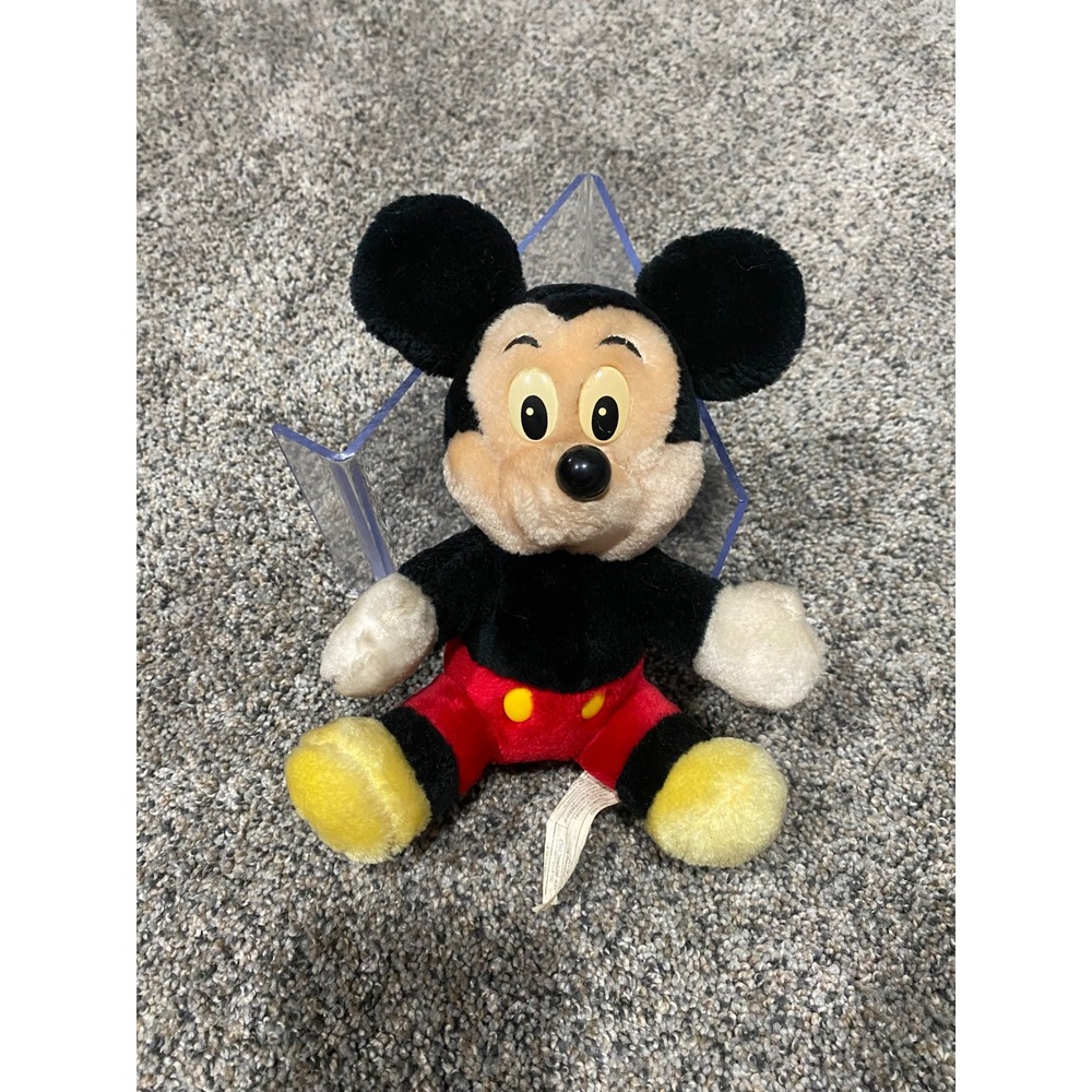 Vintage Disney‎ Store Mickey Mouse Plush Stuffed Animal Classic Red Shorts